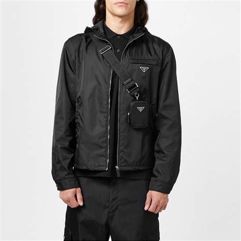 men prada windbreaker|Prada men's trench coats.